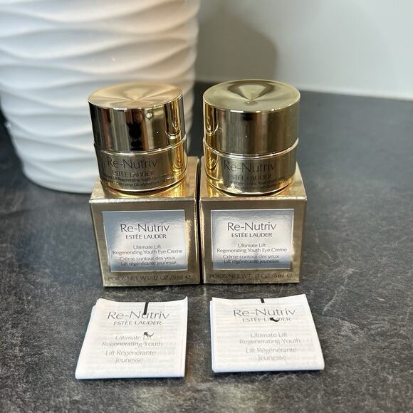 2- Estee Lauder Re-Nutriv Ultimate Lift Regenerating Youth‎ Eye Creme .17 oz NEW - Picture 1 of 5